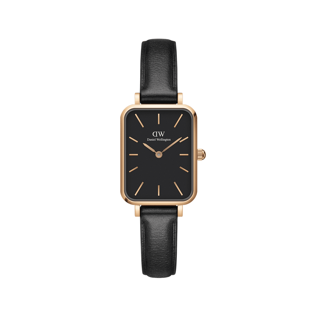 Daniel Wellington Quadro 20X26 Pressed Sheffield Rose Gold & Black Watch