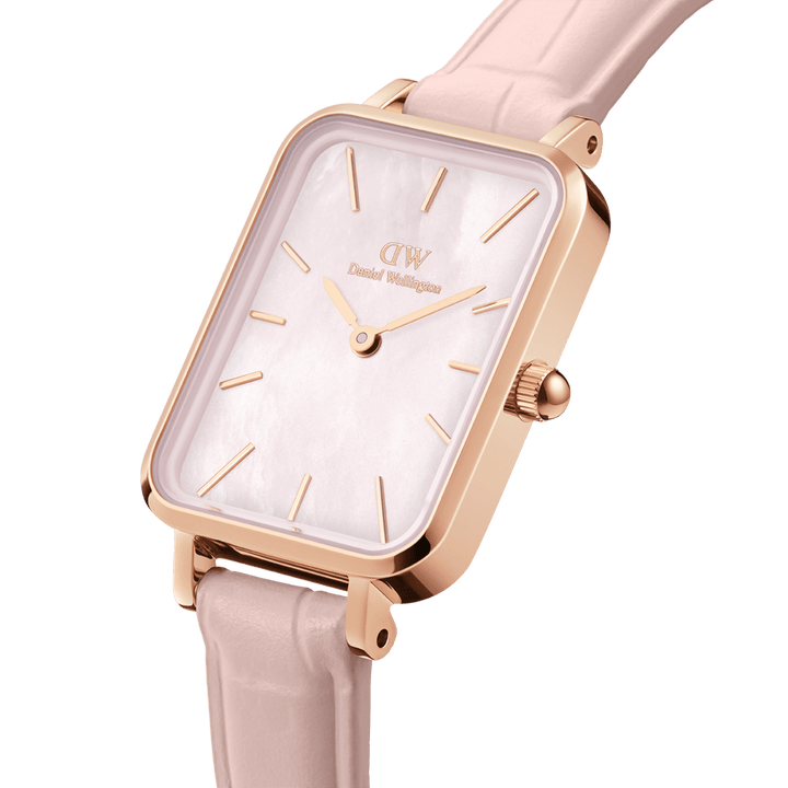 Daniel Wellington Quadro 20X26 Rouge Rose Gold Mother of Pearl Watch