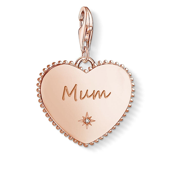 Thomas Sabo Charm Pendant "Heart Mum Rose Gold"