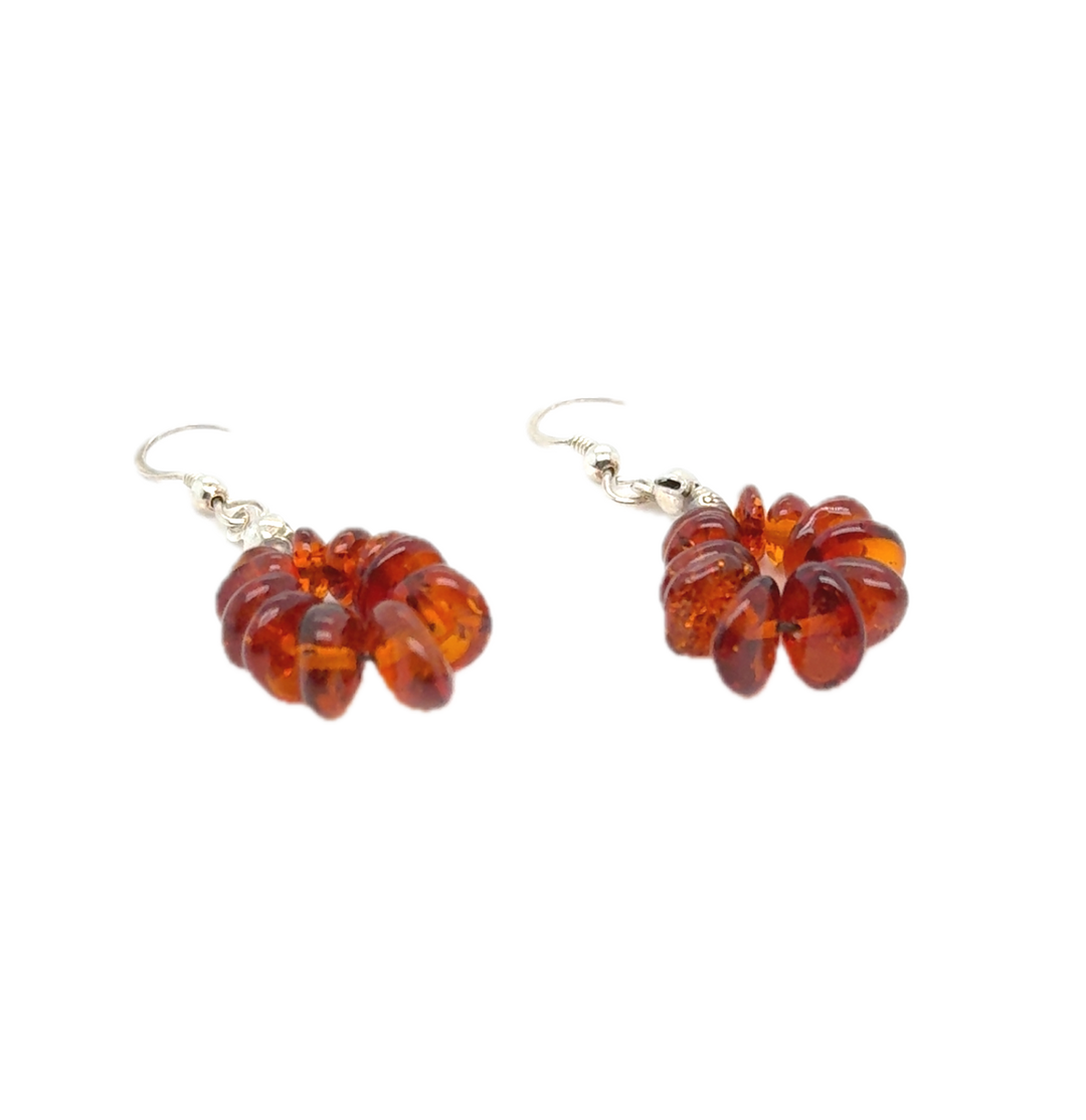 Baltic Amber Graduated Drop Earrings