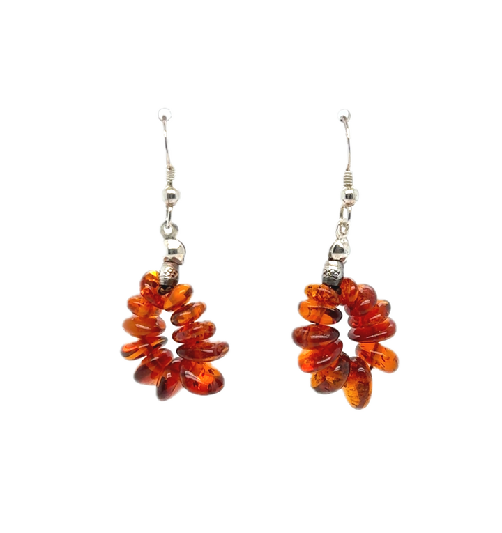 Baltic Amber Graduated Drop Earrings