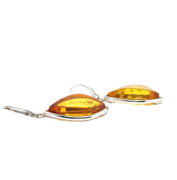 Baltic Amber Large Drop Earrings