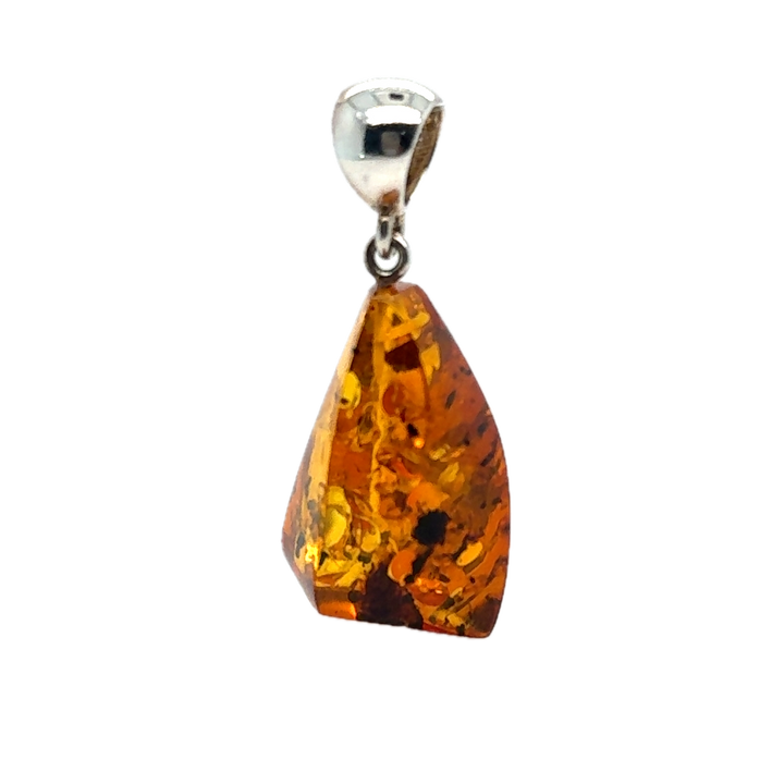 Sterling Silver Baltic Amber Pendant