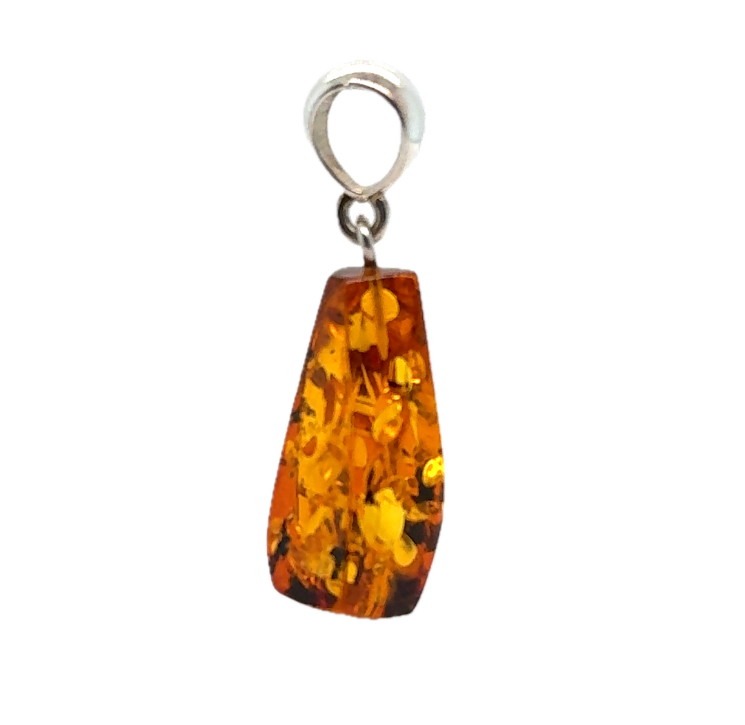 Sterling Silver Baltic Amber Pendant