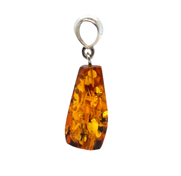 Sterling Silver Baltic Amber Pendant