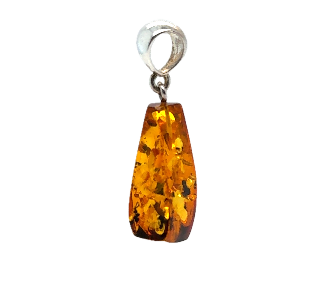 Sterling Silver Baltic Amber Pendant