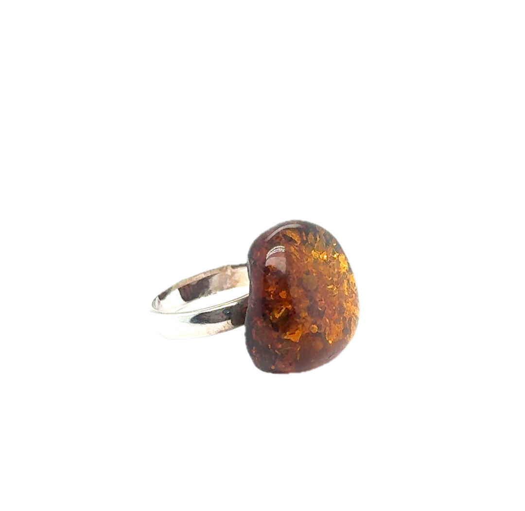 Sterling Silver Baltic Amber Ring