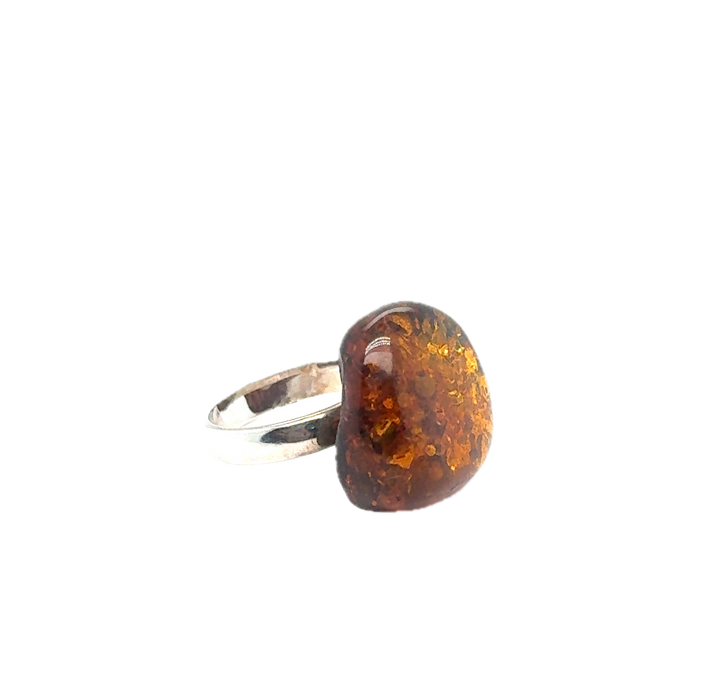 Sterling Silver Baltic Amber Ring