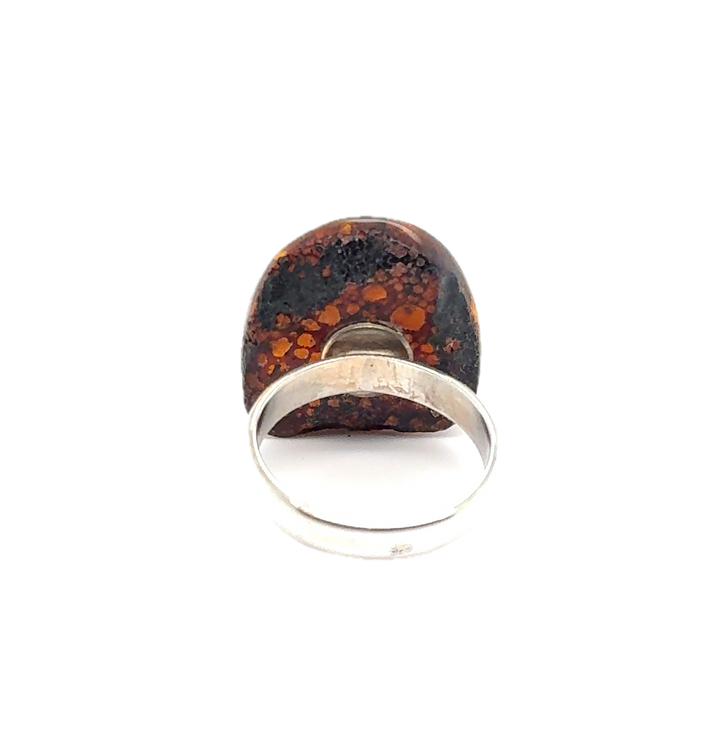 Sterling Silver Baltic Amber Ring