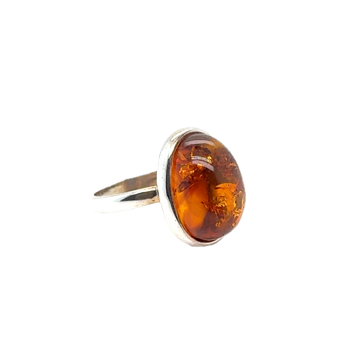 Sterling Silver Baltic Amber Ring