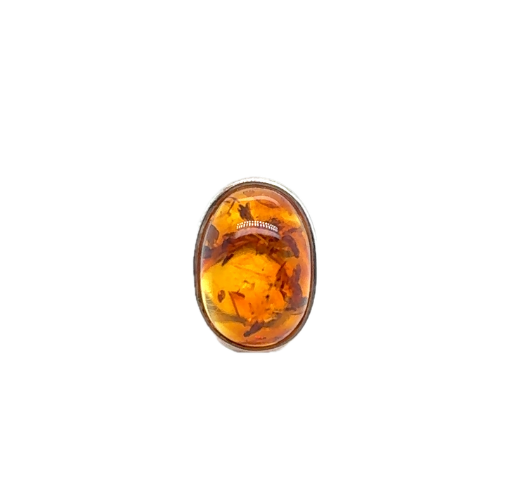 Sterling Silver Baltic Amber Ring