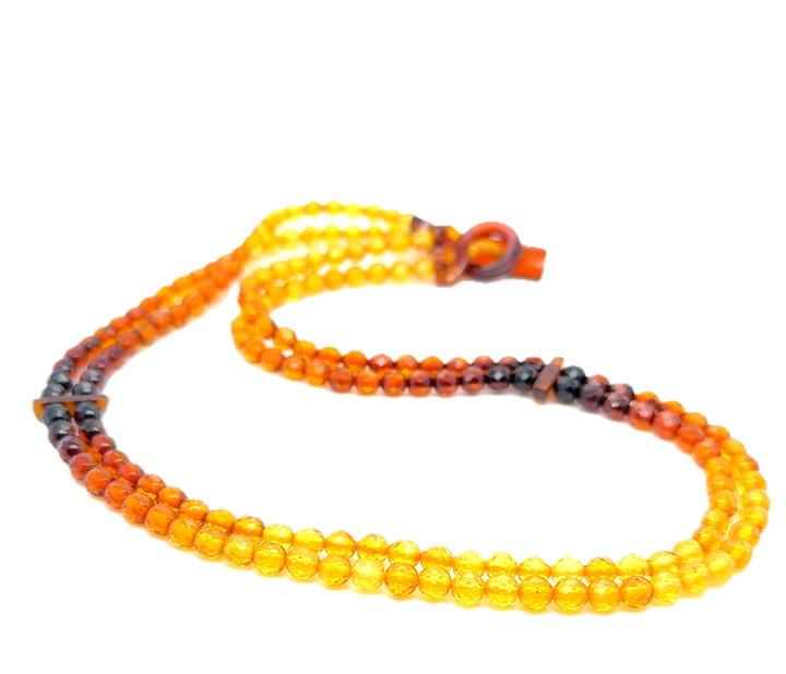 Baltic Amber Double Strand Colour Graduated Necklace