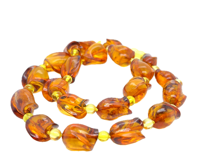 Baltic Amber Unique Cut Necklace