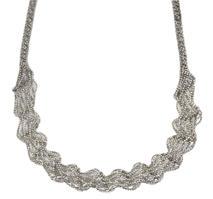 Sterling Silver Tunnel Collier Necklace