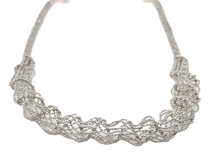 Sterling Silver Tunnel Collier Necklace