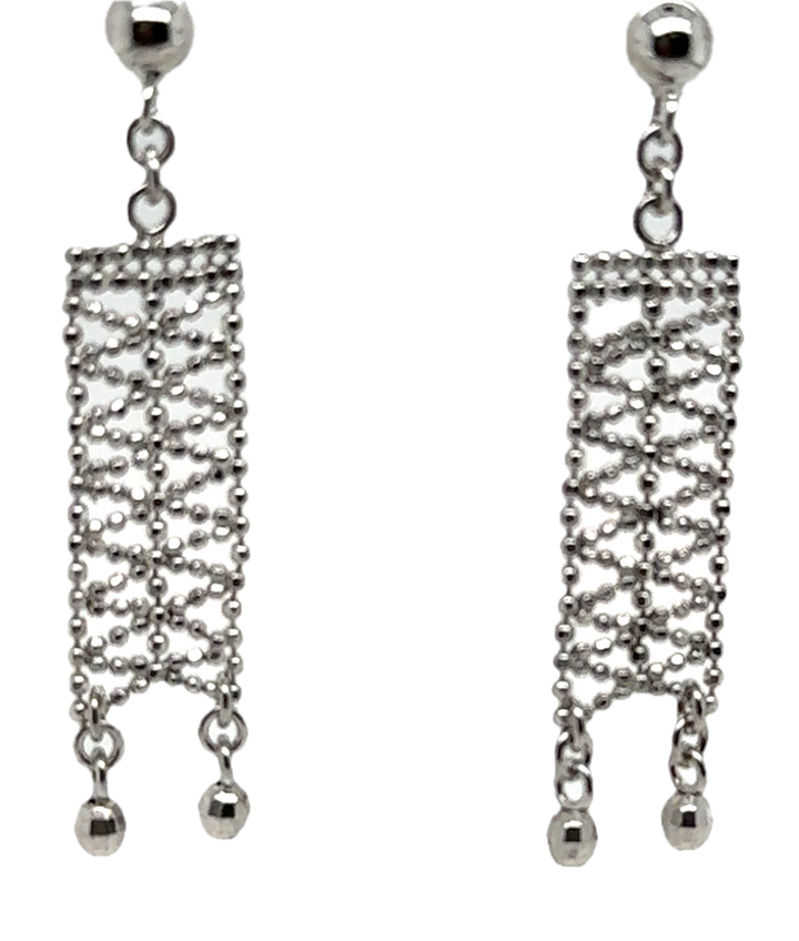 Sterling Silver Filigree Drop Earrings