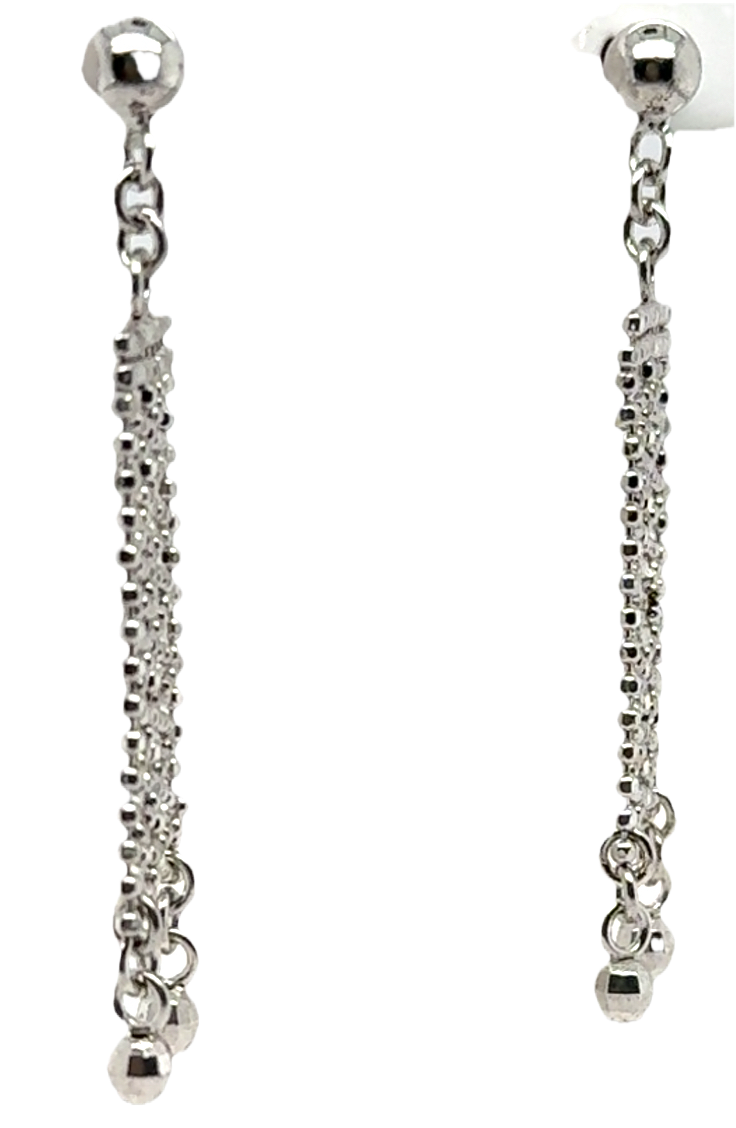 Sterling Silver Filigree Drop Earrings