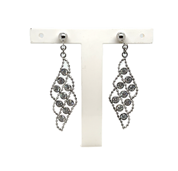 Sterling Silver Filigree Drop Earrings