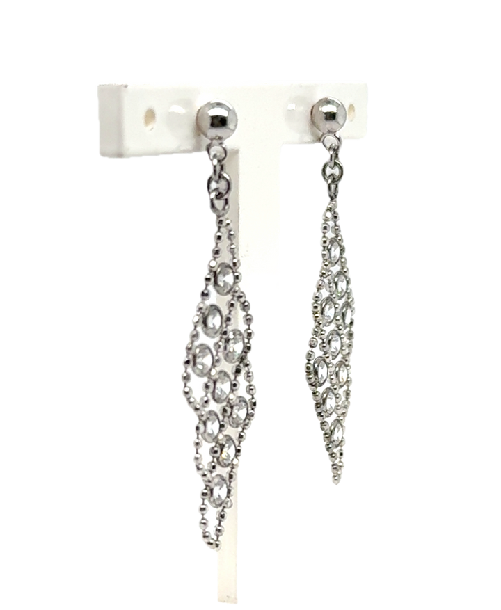 Sterling Silver Filigree Drop Earrings