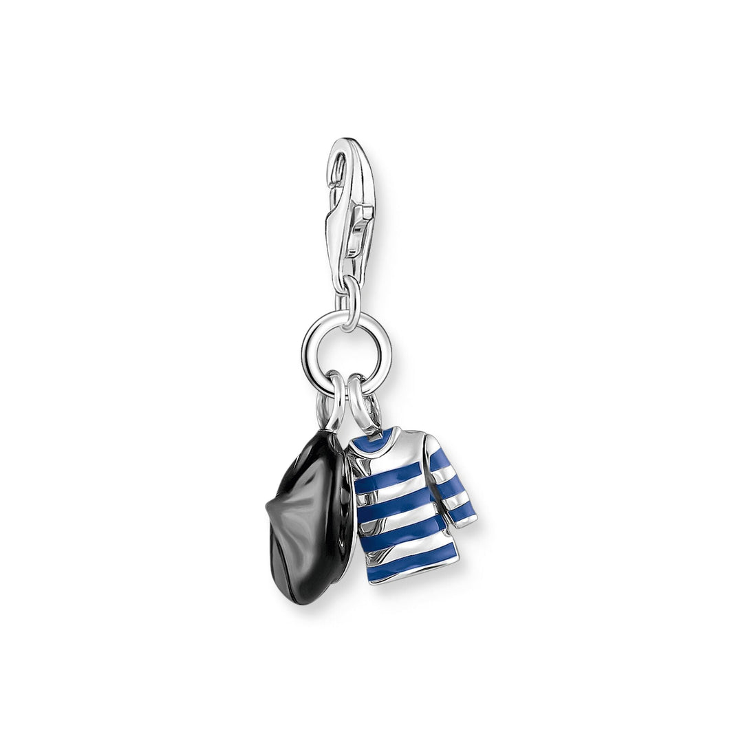 THOMAS SABO Charm Pendant with Beret Hat and Breton Shirt