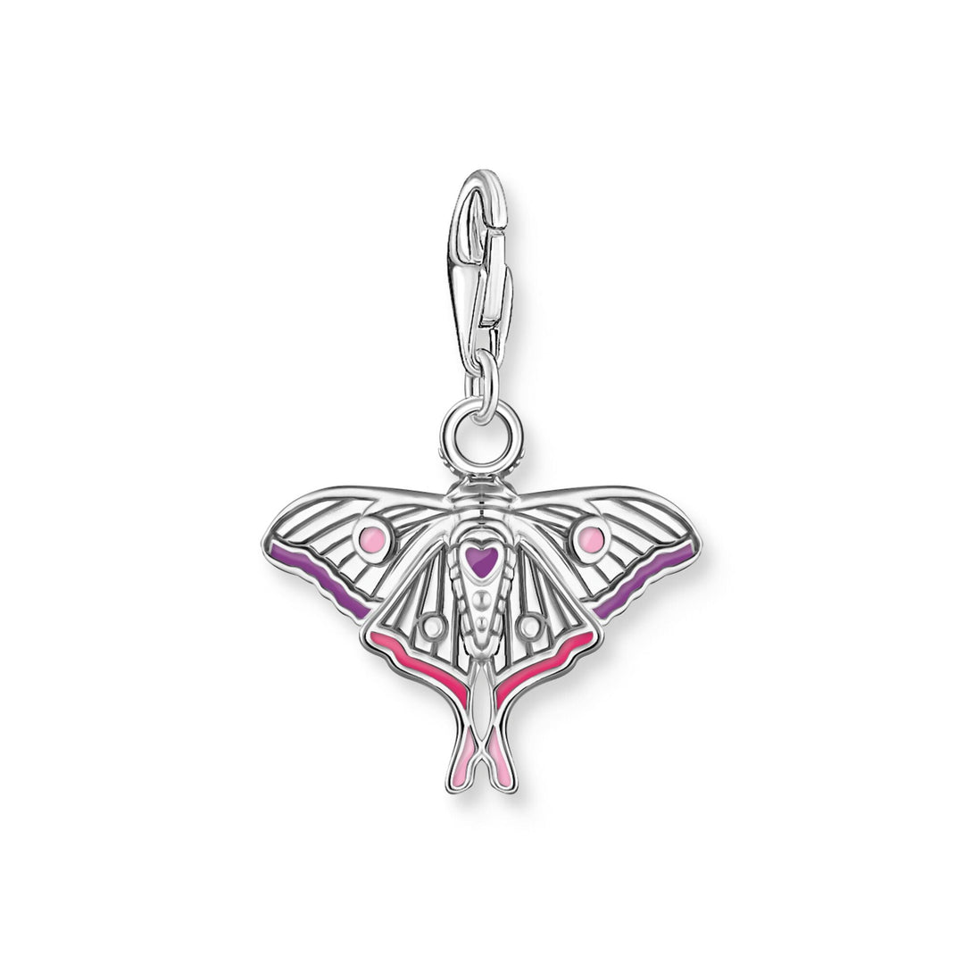 THOMAS SABO Moth Colourful Silver Charm