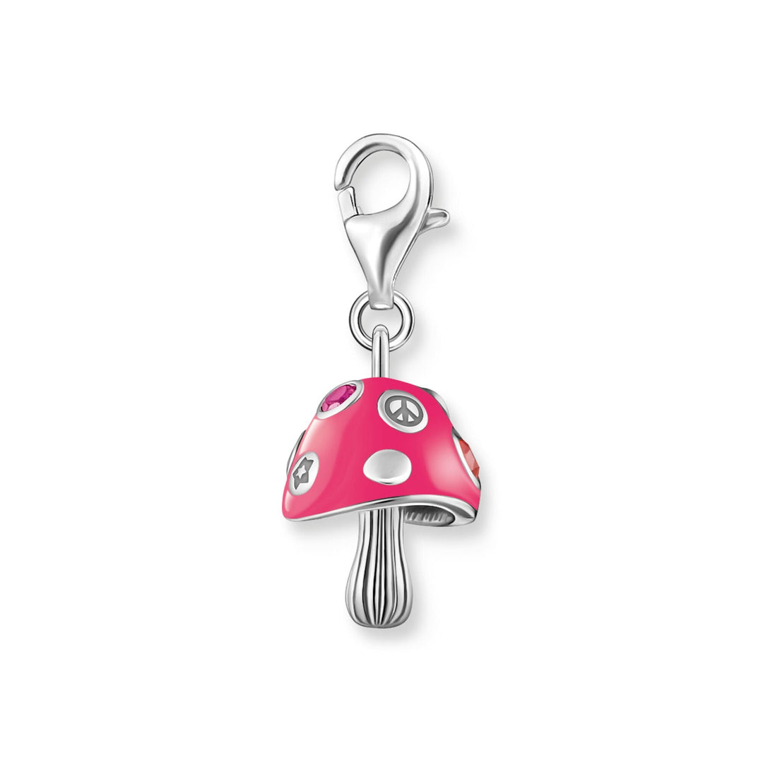 THOMAS SABO Colourful Mushroom Silver Charm