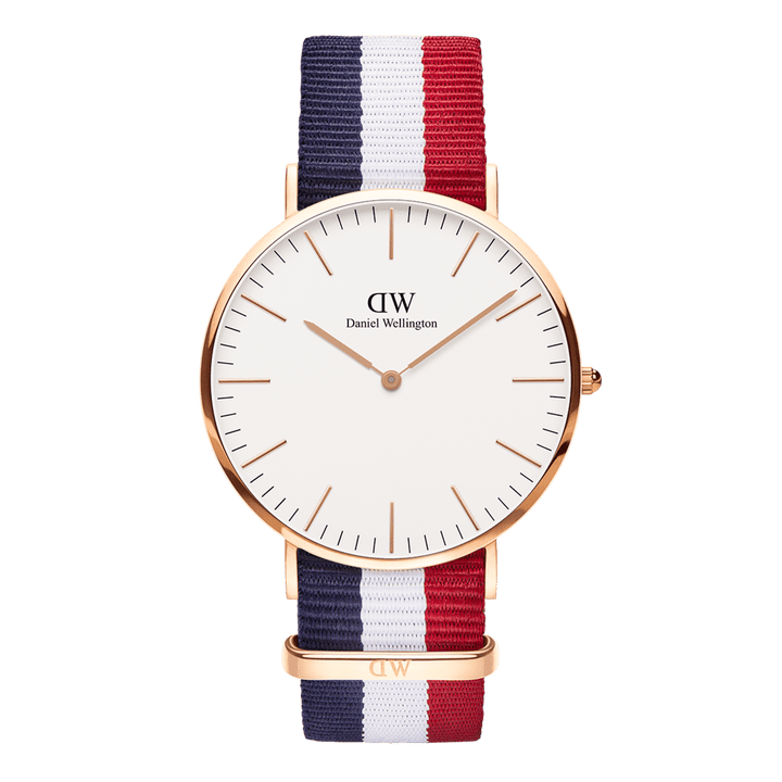 Daniel Wellington Classic 40 Cambridge Rose Gold & White Watch