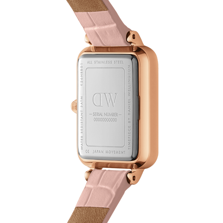 Daniel Wellington Quadro 20X26 Rouge Rose Gold Mother of Pearl Watch