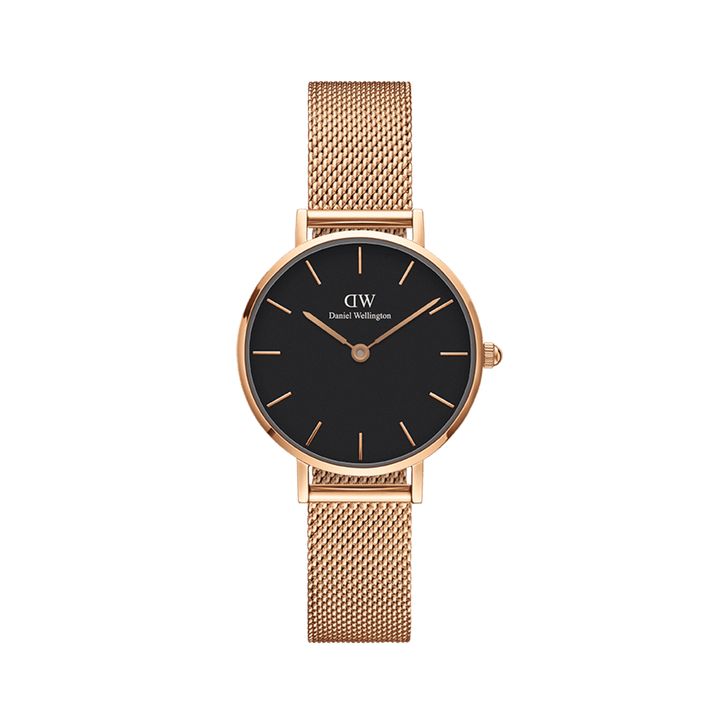 Daniel Wellington Petite 32 Melrose Rose Gold & Black Watch