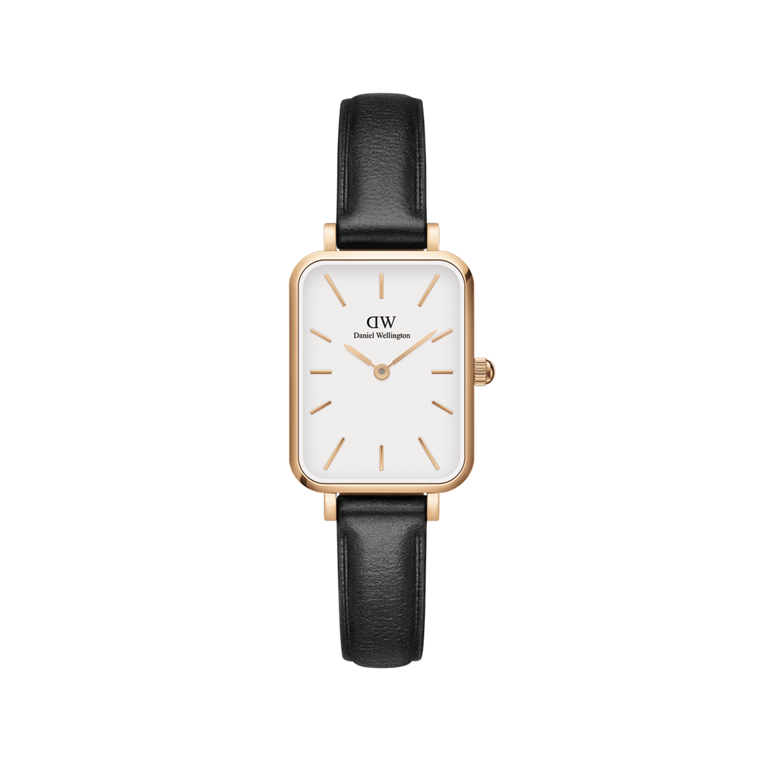 Daniel Wellington Quadro 20X26 Pressed Sheffield Rose Gold & White Watch