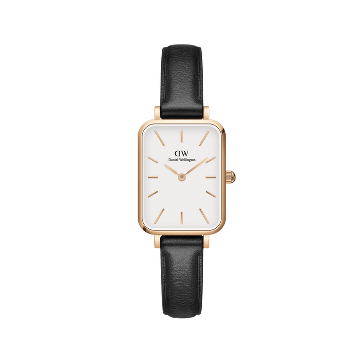 Daniel Wellington Quadro 20X26 Pressed Sheffield Rose Gold & White Watch