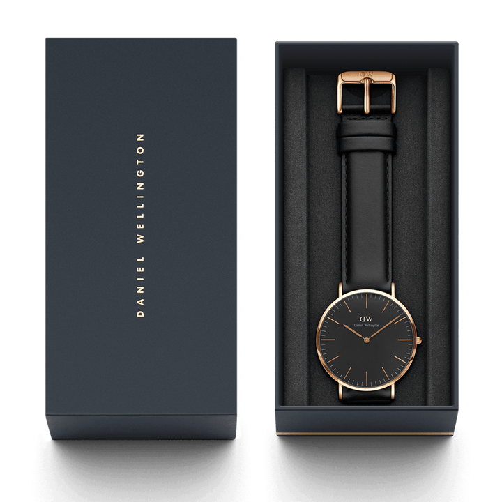 Daniel Wellington Classic 40 Sheffield Rose Gold & Black Watch