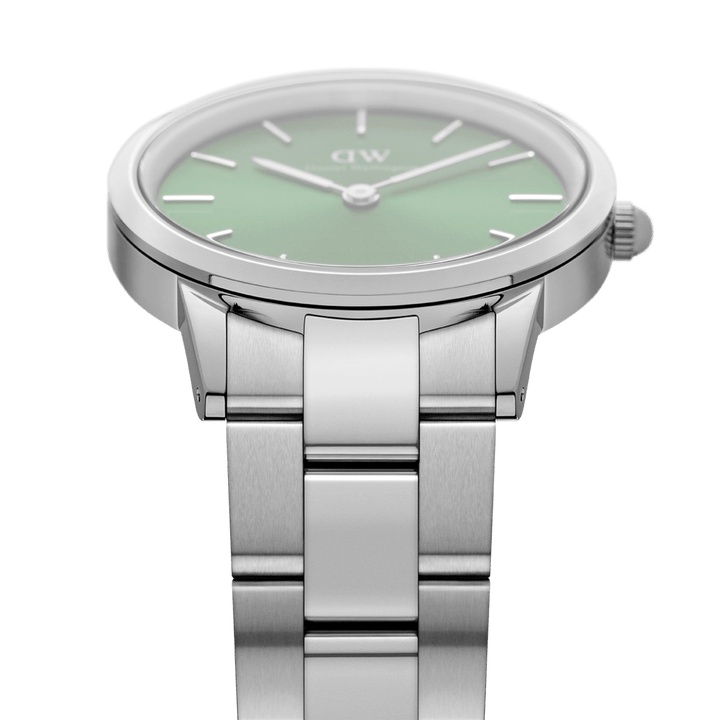 Daniel Wellington Iconic Link Emerald 40 Silver & Green Watch