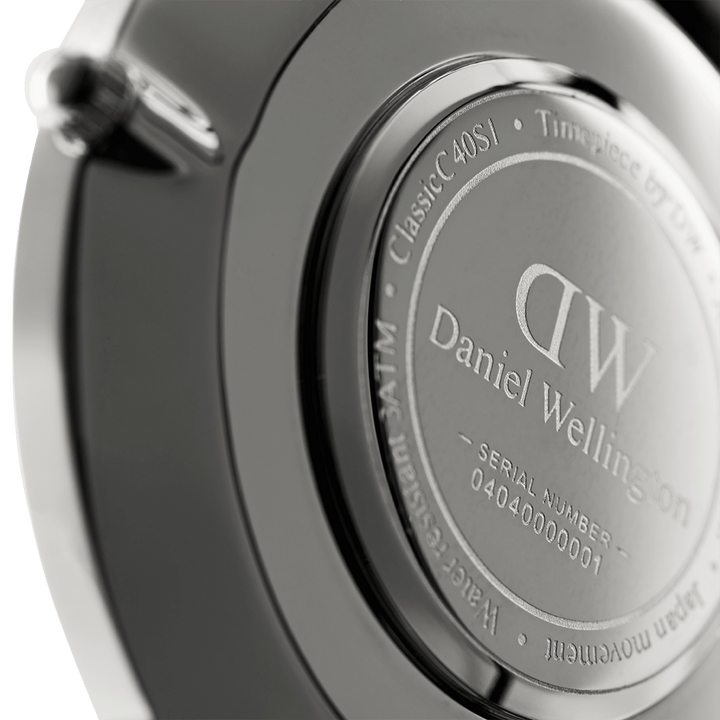 Daniel Wellington Classic 40 Sheffield Silver & White Watch