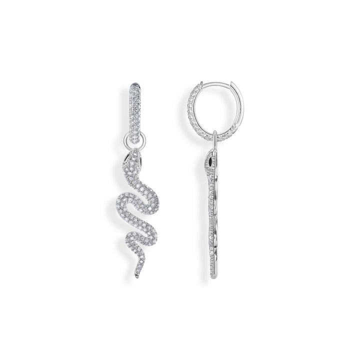 THOMAS SABO Single hoop earring with white stones