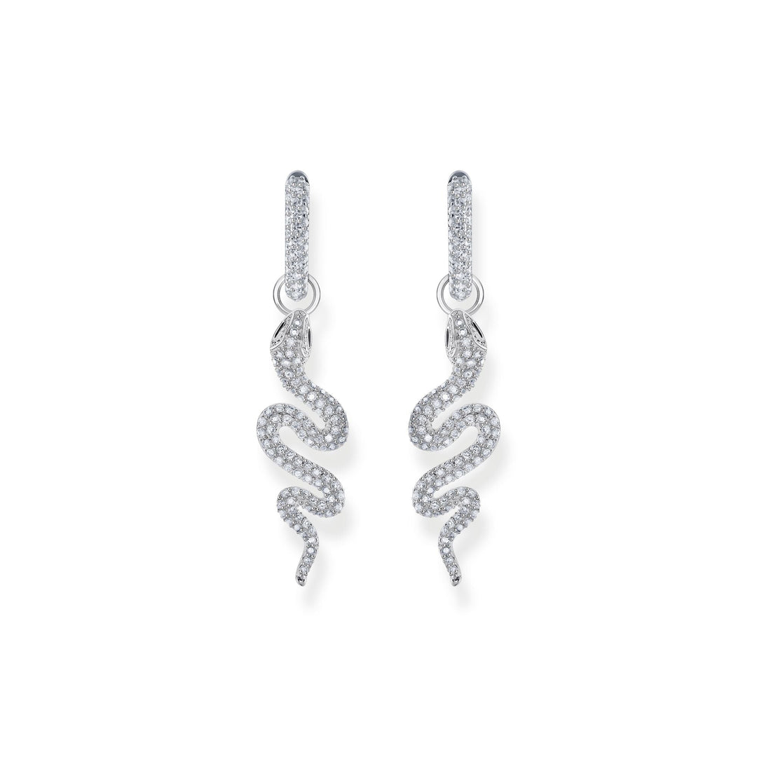 THOMAS SABO Single hoop earring with white stones