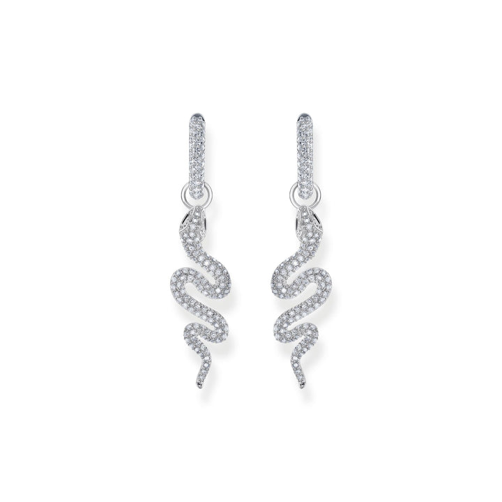 THOMAS SABO Single hoop earring with white stones