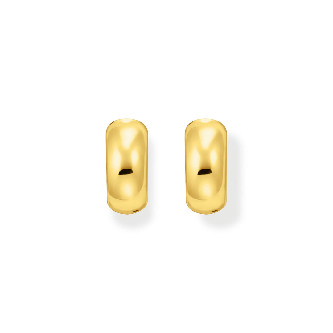 THOMAS SABO Hoop earrings in chunky design mini gold