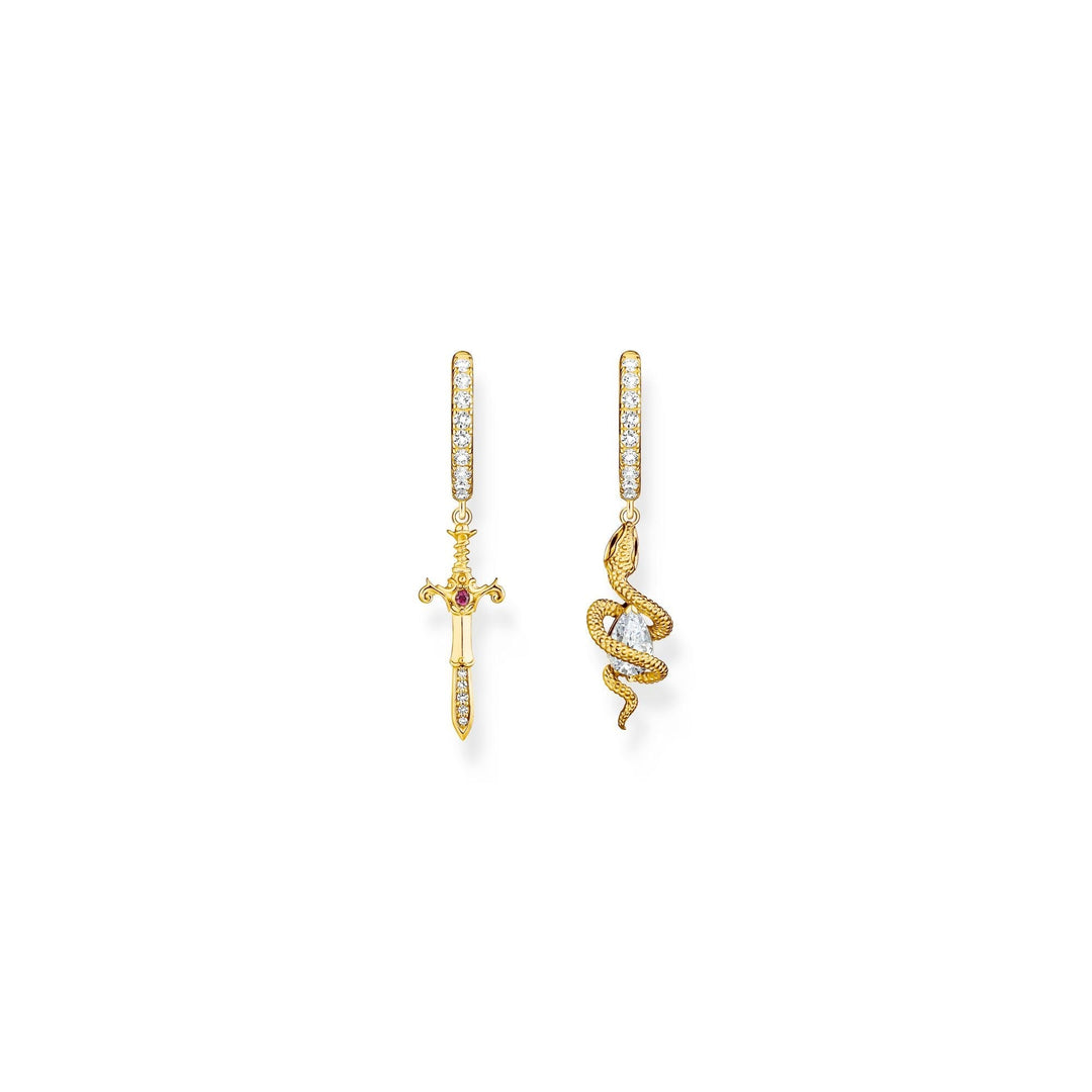 THOMAS SABO Romance Hoop earrings Snake & Cross