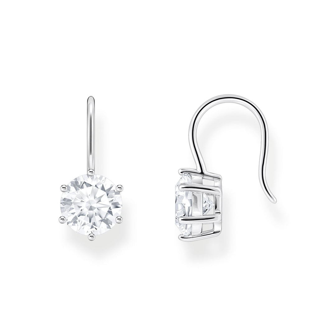 THOMAS SABO Earrings with white zirconia - silver