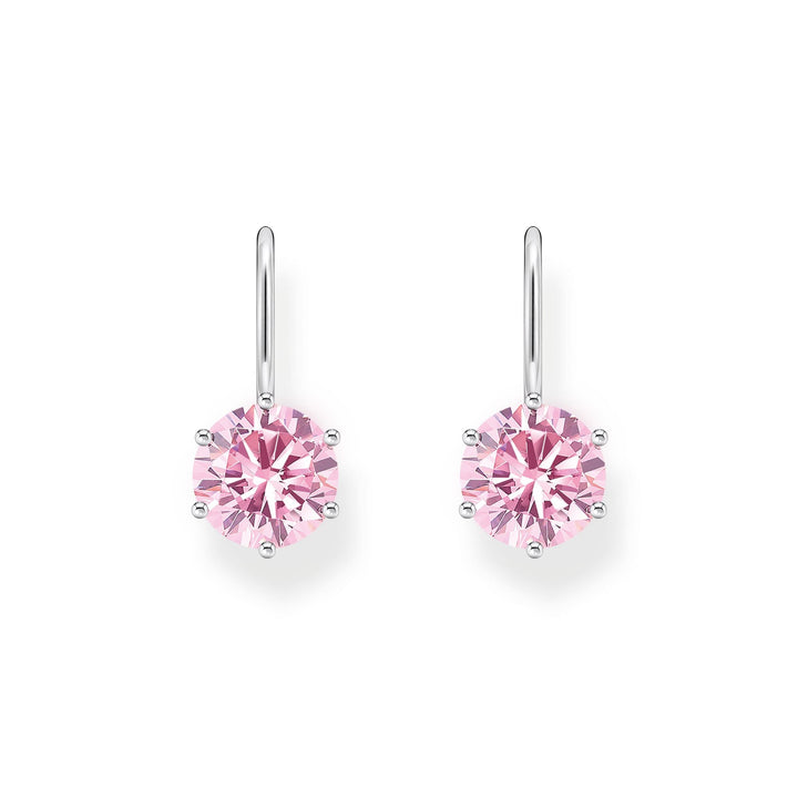 THOMAS SABO Earrings with pink zirconia