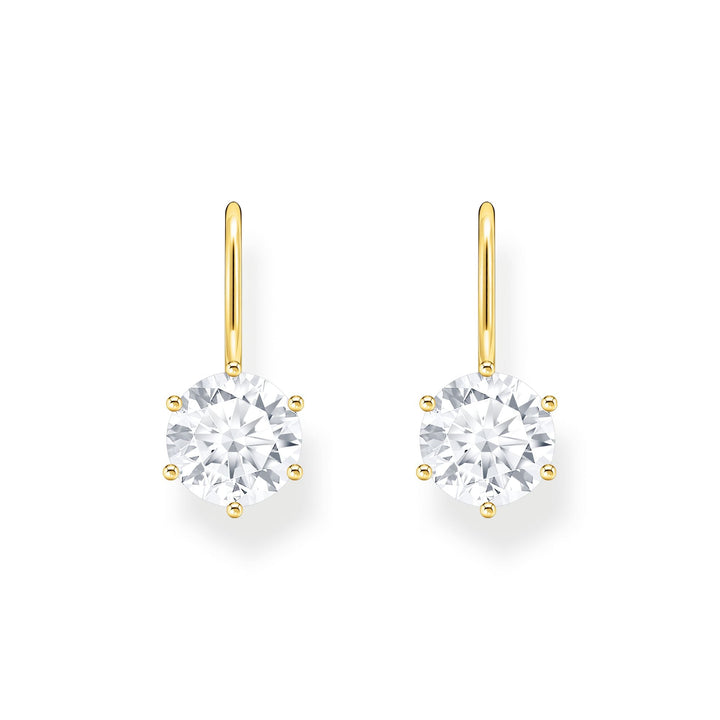 THOMAS SABO Earrings with white zirconia - gold