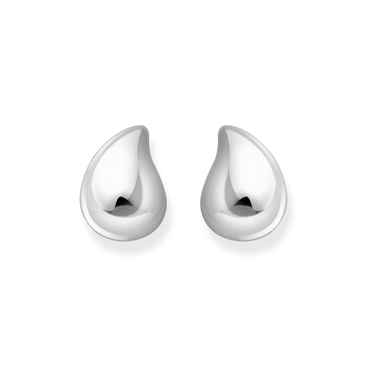 THOMAS SABO Organic drop-shaped ear studs silver