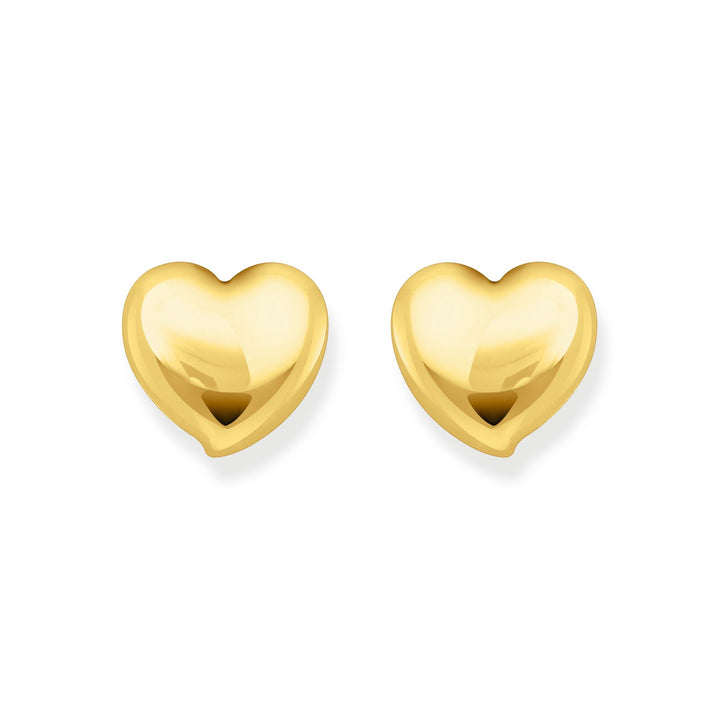 THOMAS SABO Ear studs in heart-shape gold