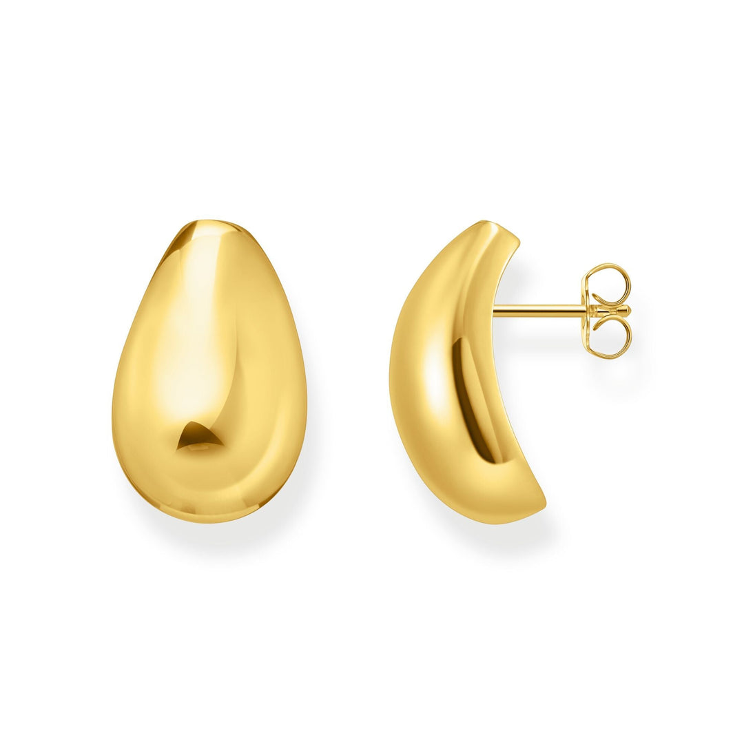 THOMAS SABO Ear studs in drop shape gold