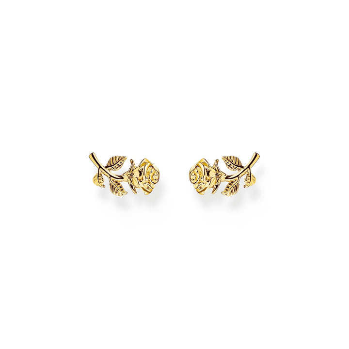 THOMAS SABO Romance Ear studs Gold Rose