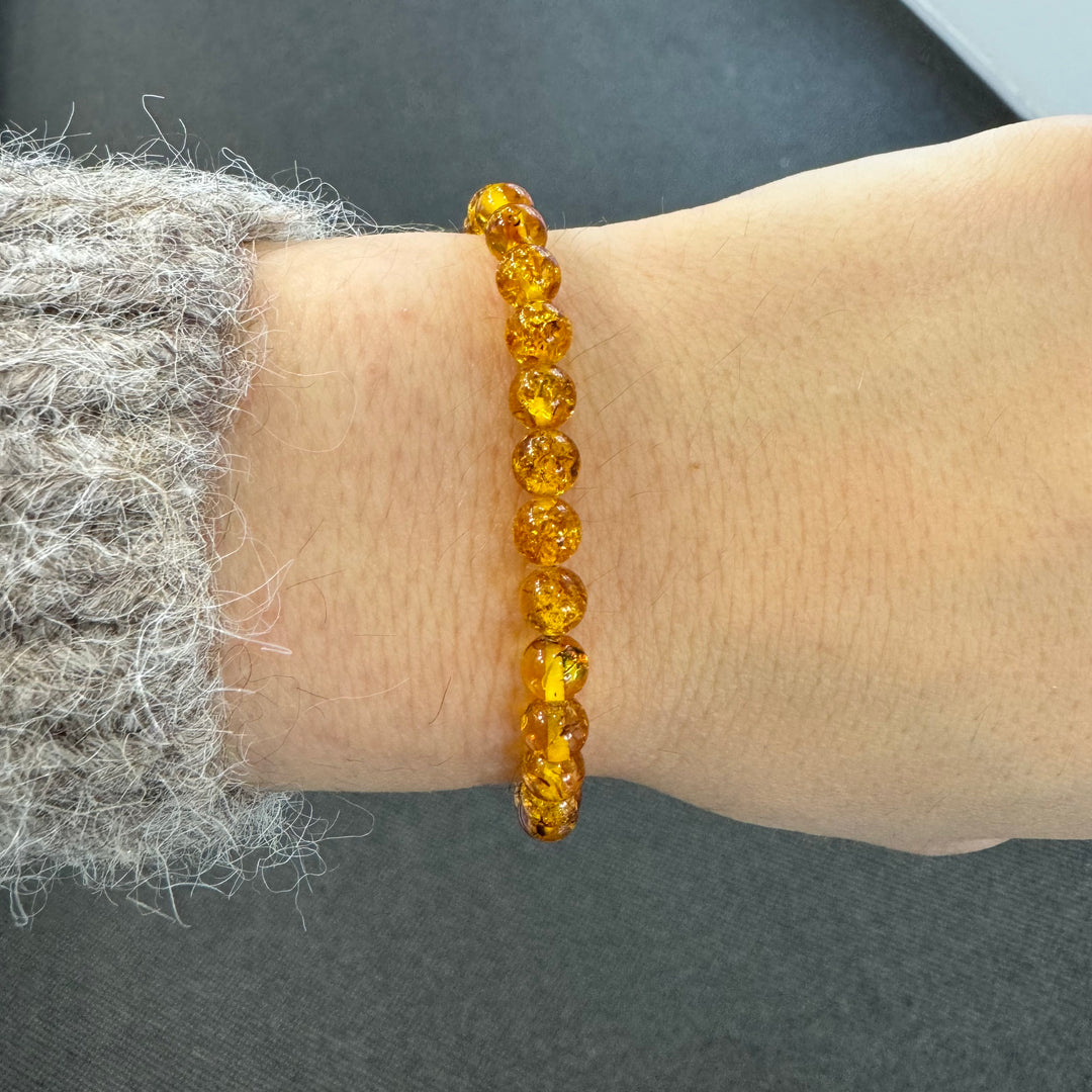 Baltic Amber Ball Bracelet