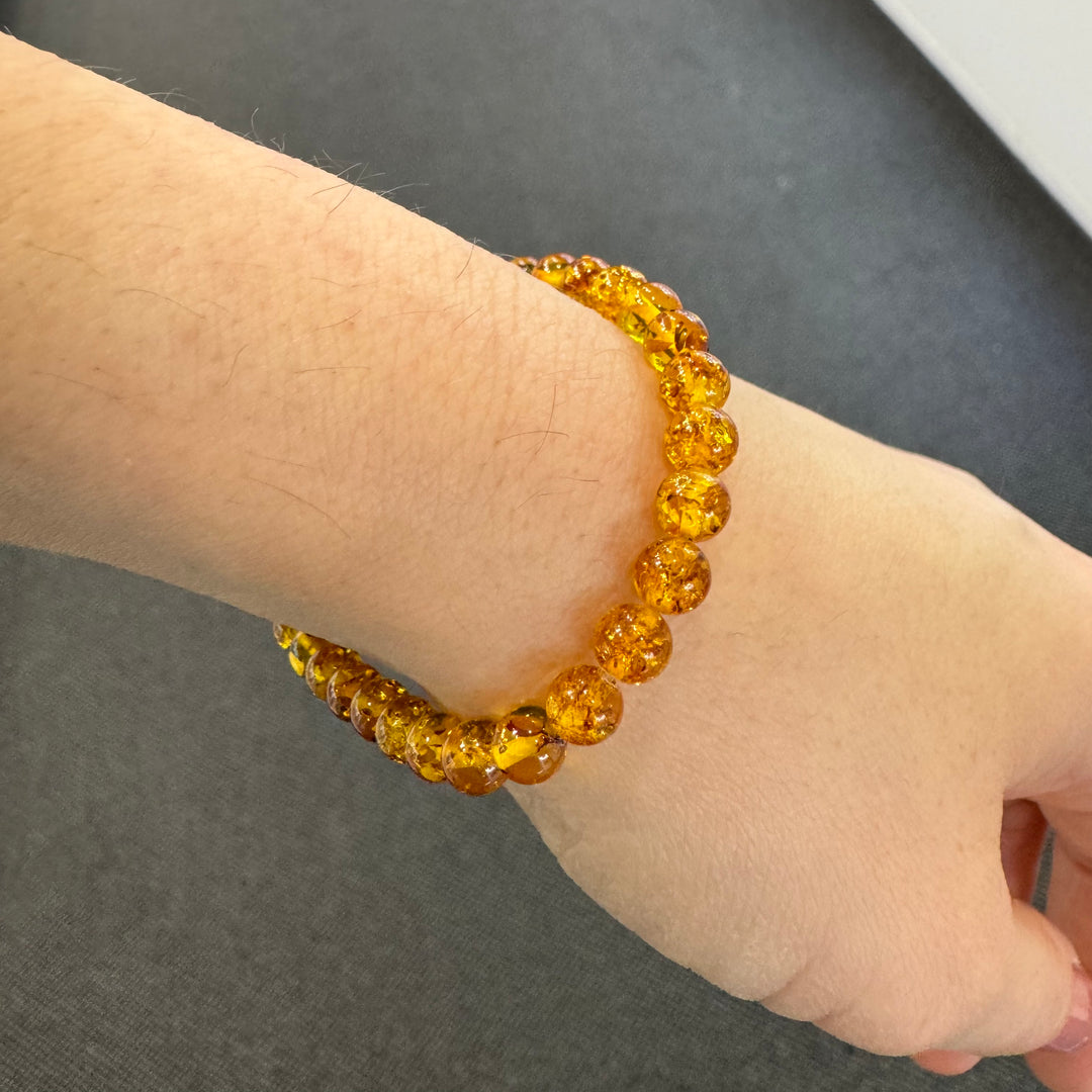 Baltic Amber Ball Bracelet