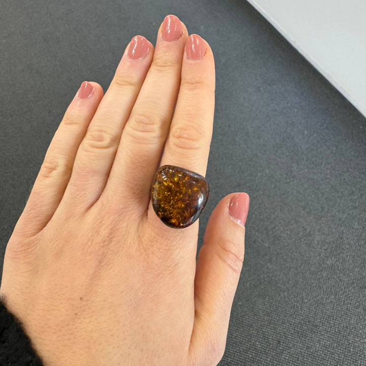 Sterling Silver Baltic Amber Ring