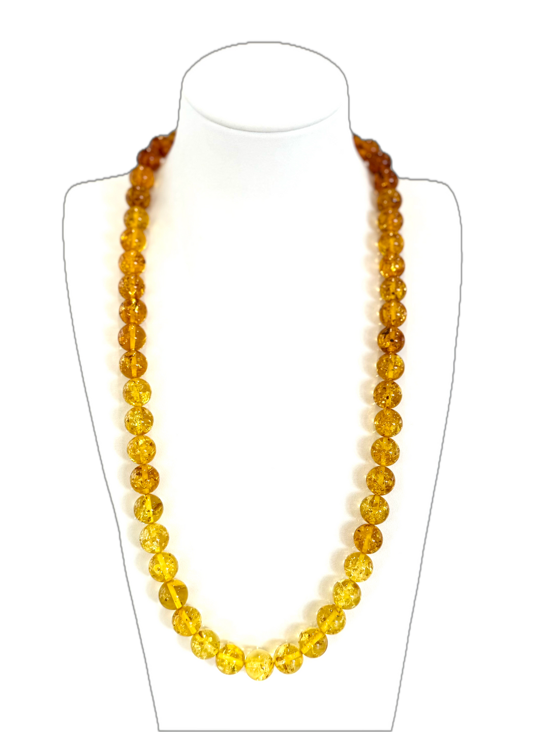 Baltic Amber Colour Graduated Necklace